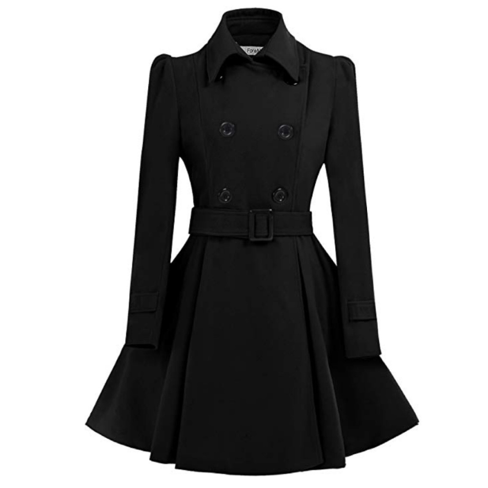 Swing Double Breasted Wool Pea Coat